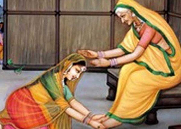 why to touch elders feet to take blessings