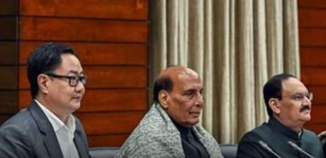 Budget Session Defence Minister Rajnath Singh chairs all party meeting