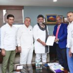 DK Shivakumar meets state election commissioner