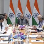 Central ministers teams meets vice president CP Radhakrishnan