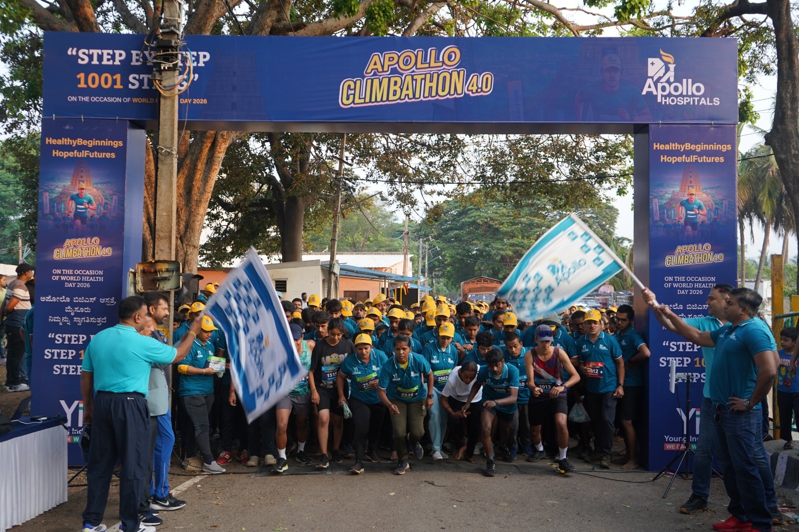 Apollo Mysuru climbathan for world health day