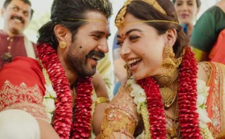 Rashmika Mandanna husband vijay cute wish to wife