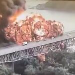 panama bridge fuel tanker blast