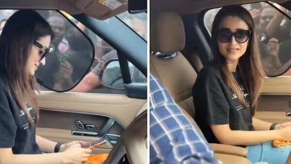 Kollywood Trisha krishnan blushes after fan asked question about cm vijay