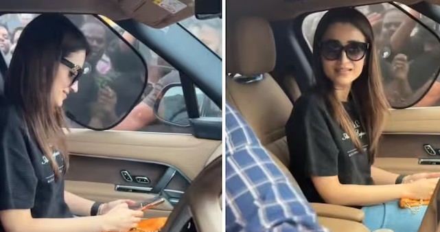 Kollywood Trisha krishnan blushes after fan asked question about cm vijay