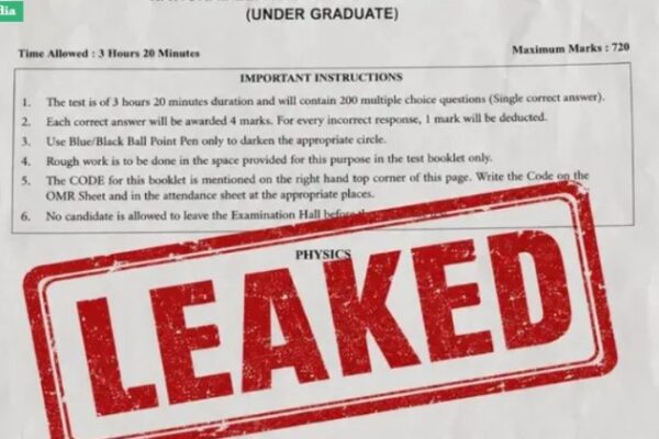NEET UG 2026 paper leak exam cancelled