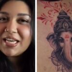 Sandalwood Sanvi Sudeep Ganesha tattoo goes viral
