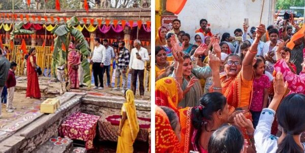 Day after high court order many devotees worship in bhojshala