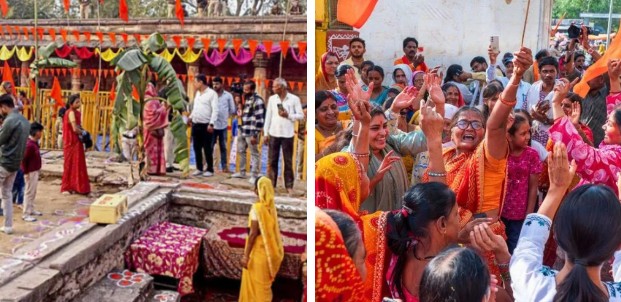Day after high court order many devotees worship in bhojshala