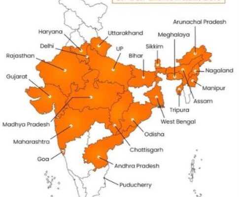 winning west Bengal election win bjp releases new india map