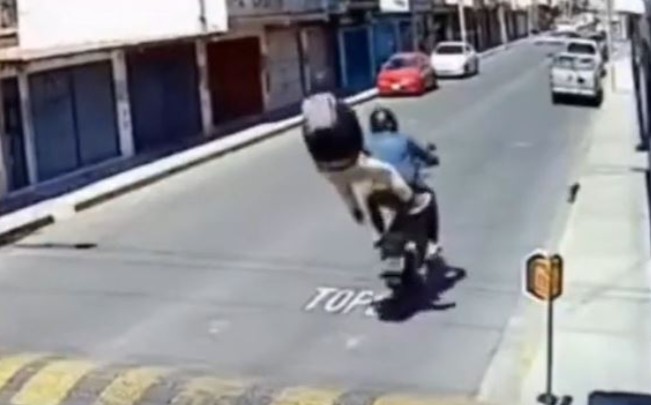 crime road mishap biker missed speed breaker pillion injured
