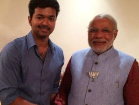 TVK win social media buzz about modi support to vijay