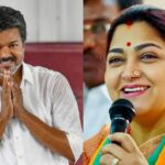 actress and bjp leader khushbu supports vijay tvk