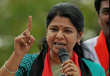 Tamil Nadu dmk kanimozhi statement about vijay government formation