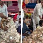 Gujarat bhajan singer viral video of buried under cash