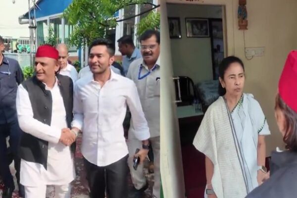 akhilesh yadav met mamata banerji amid election result