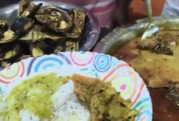 Bjp workers celebrated win with fish meal