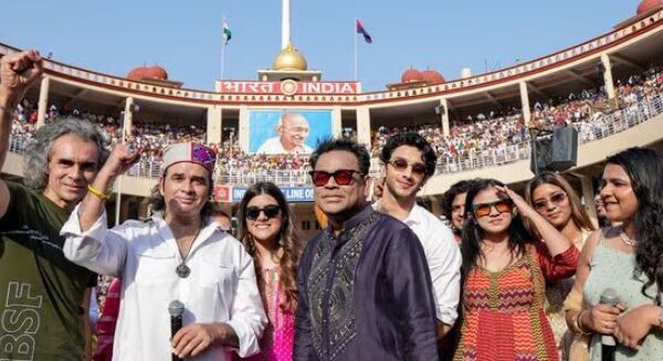 AR Rahman performs vande mataram song at Attari Border Main Vaapas Aaunga team pays tribute to BSF