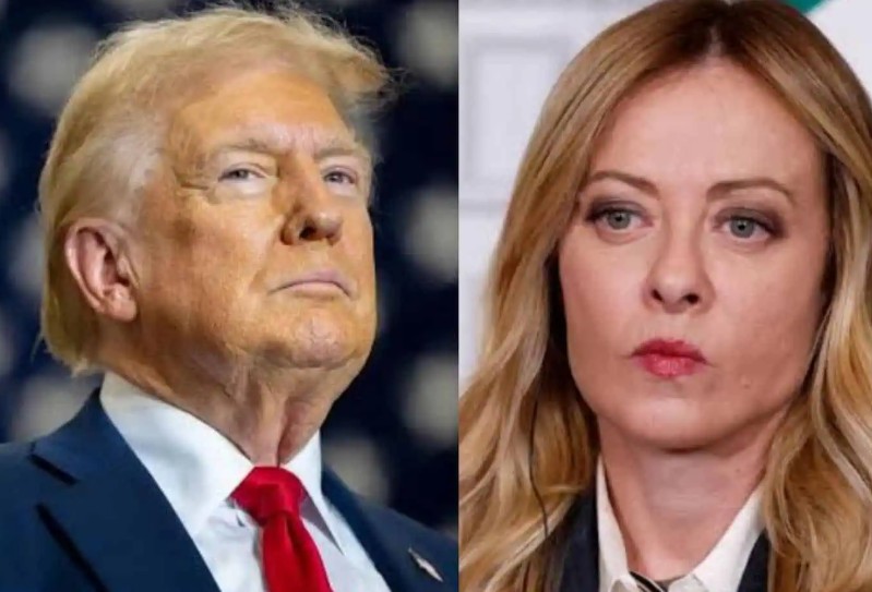 Donald trump says Giorgia Meloni asked over and over for photo with him