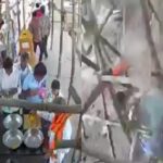 tragedy temple pillar collapses 5 lost life 18 injured