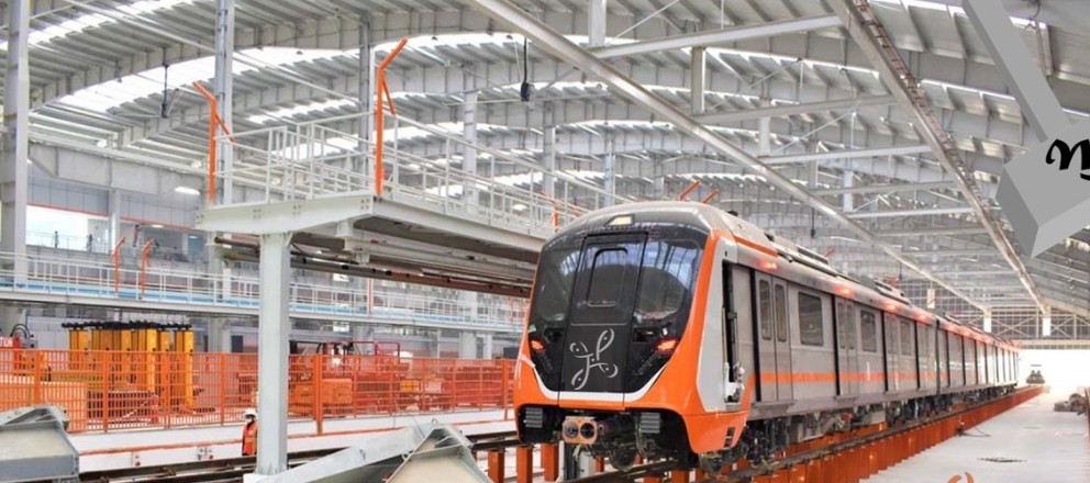 double decker fly over in namma metro orange line