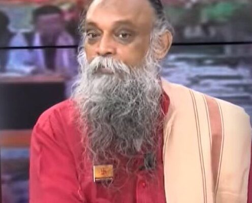 Assault on Live TV BJP Leader Hits Hindu Priest with Sandal for Questioning Ram Mandir Donation Funds