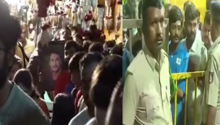 Darshan Fan Chants D Boss Slogans Inside Chamundi Hills Temple Queue Police Seize Photo Issue Warning