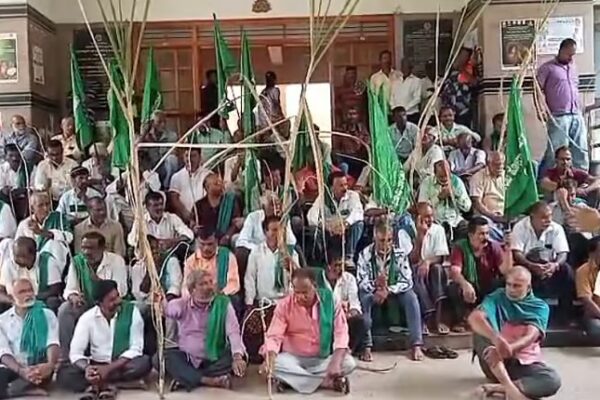 KRS Inflow Rises, But Farmers Take Up 'Whip Protest' For Irrigation Water