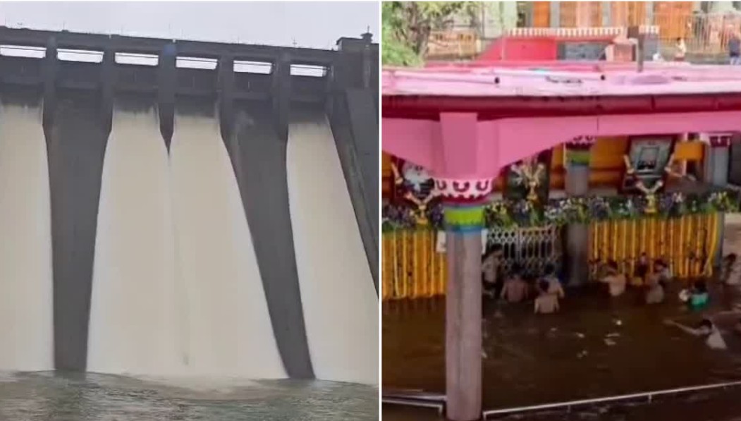 Maharashtra rain Dams Full Heavy Inflow Into Krishna River Sparks Flood Threat on Belagavi Border