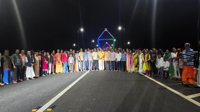 One Year of Sigandur Bridge Locals Celebrate First Anniversary With Crackers and Sweets