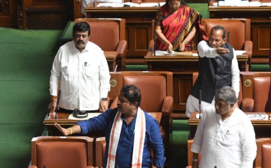 BJP-JDS Demand Minister Nagendra Exit over Valmiki Scam Threaten Night Long Overnight Protest in session