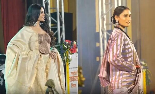 From the Shadows of Conflict to the Fashion Ramp walk Former Women Maoists Dazzle in Kosa Silk Sarees