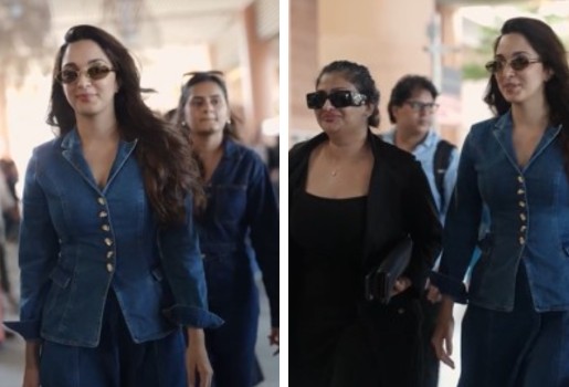 Spotted in Style Kiara Advani and Geetu Mohandas Land in Bengaluru Ahead of Toxic Trailer Release