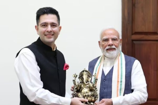 Raghav Chadha Meets PM Modi AAP MP Terms Interaction a Memorable Morning