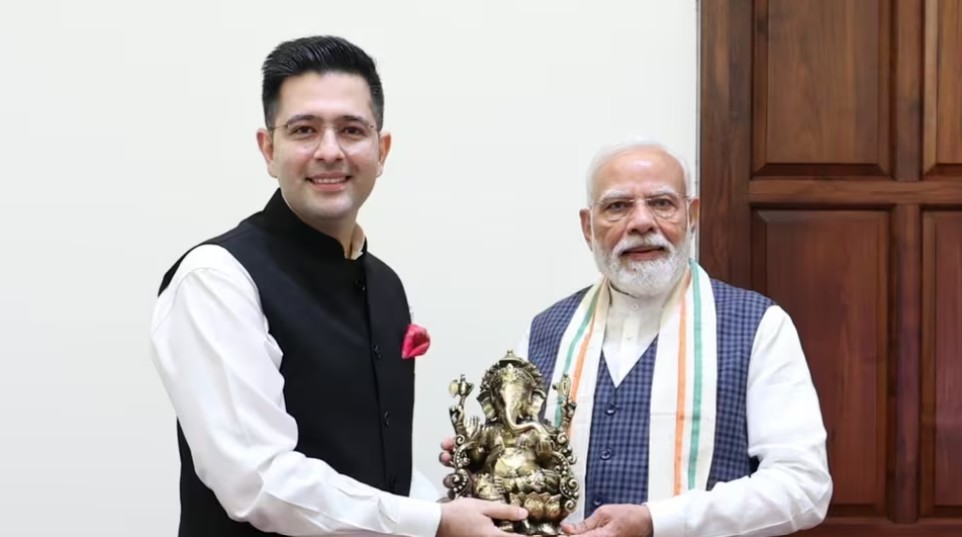 Raghav Chadha Meets PM Modi AAP MP Terms Interaction a Memorable Morning