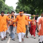 Tejasvi Surya Completes Kanwar Yatra Brings Holy Ganga Jal to Bengaluru Temple