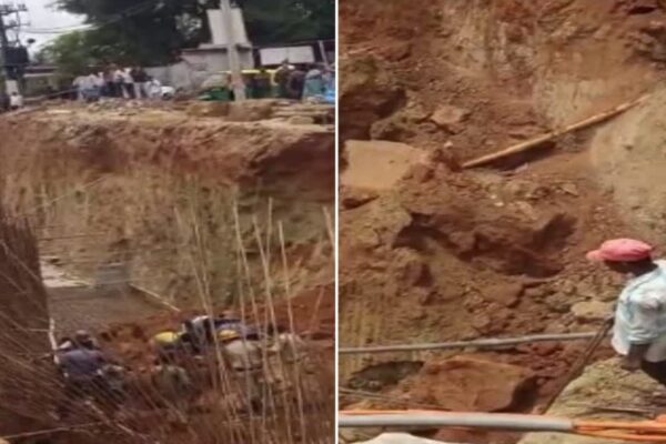 Tragedy in Bengaluru Mudslide at BDA Underpass Project Buries Two Laborers Alive
