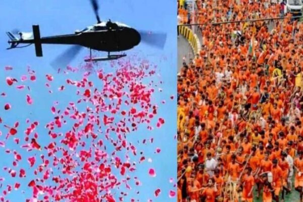 Floral Welcome from the Skies Uttar Pradesh Govt Plans Aerial Flower Showers for Kanwar Yatra Across 7 Districts