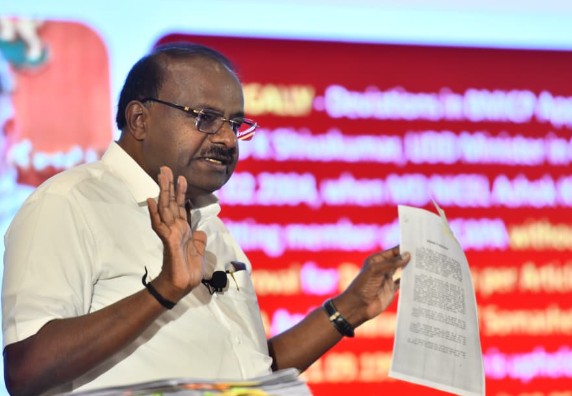 Union Minister HD Kumaraswamy Releases Audio Clips Alleging Massive Irregularities in NICE Project