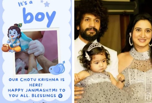 Double Celebration sandalwood actress Harshika Poonacha and Bhuvan Ponnanna Blessed With a Baby Boy on Krishna Janmashtami