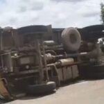 Horrific Road mishap in Gadag Tipper Truck Mows Down Bike Two Dead on the Spot