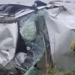 Horrific Accident on Chennai Bengaluru Expressway Car Hits Divider and Flips 4 Killed