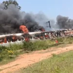 Train Coaches Catch Fire Near Bengaluru No Casualties Reported fire mishap