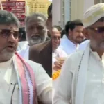 CM DK Shivakumar Dazzling in Traditional Silk Panche and Peta in Mysuru Dasara